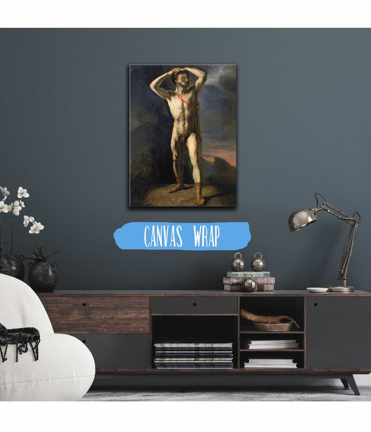 Academie Dhomme Nu Au Glaive by Theodore Gericault