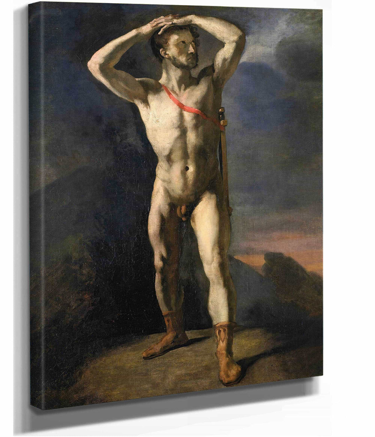 Academie Dhomme Nu Au Glaive by Theodore Gericault