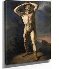 Academie Dhomme Nu Au Glaive by Theodore Gericault