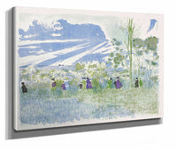 Across The Fields Plate Three From Landscapes And Interiors by Edouard Vuillard
