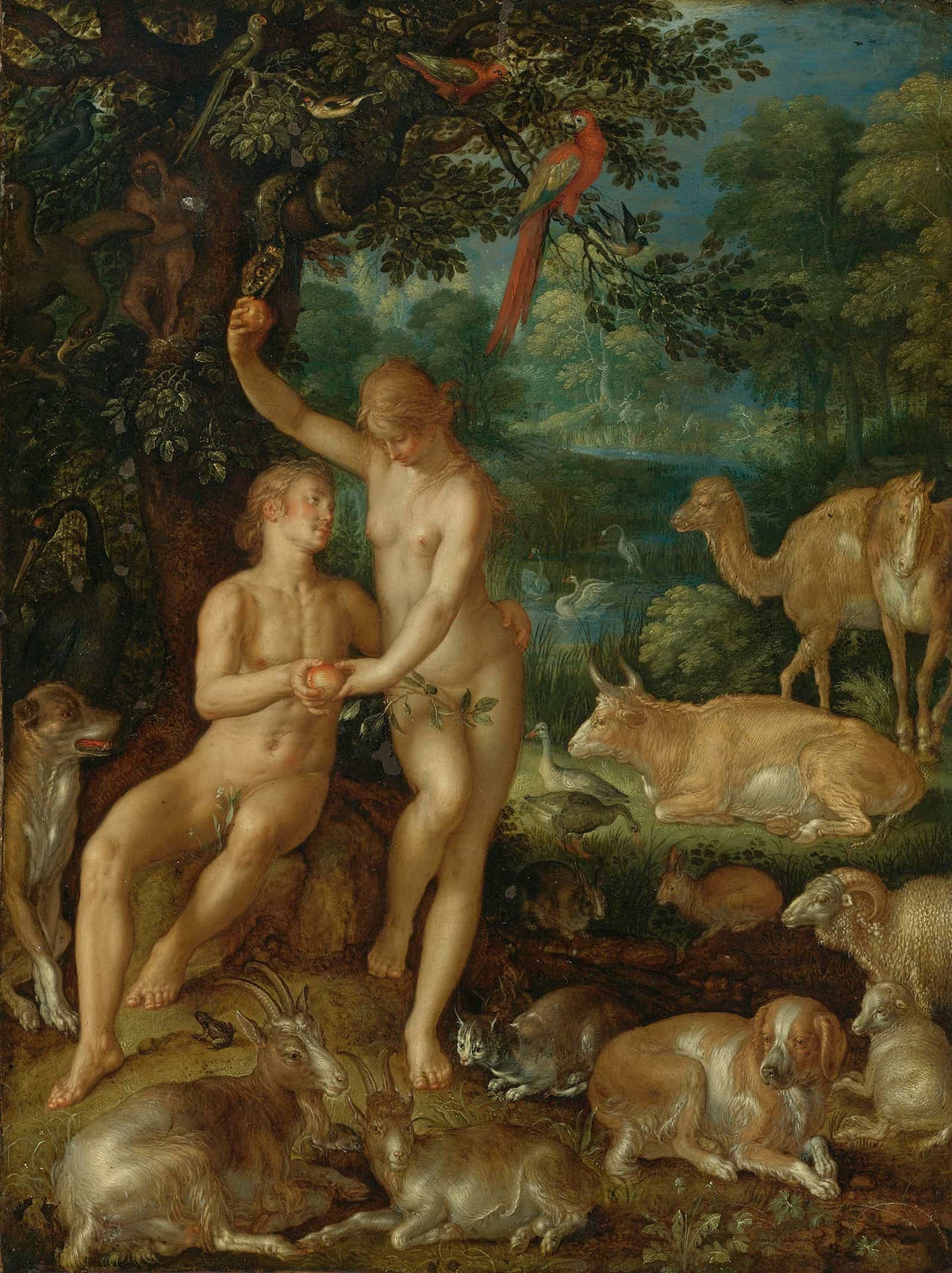 Adam And Eve by Joachim Wtewael