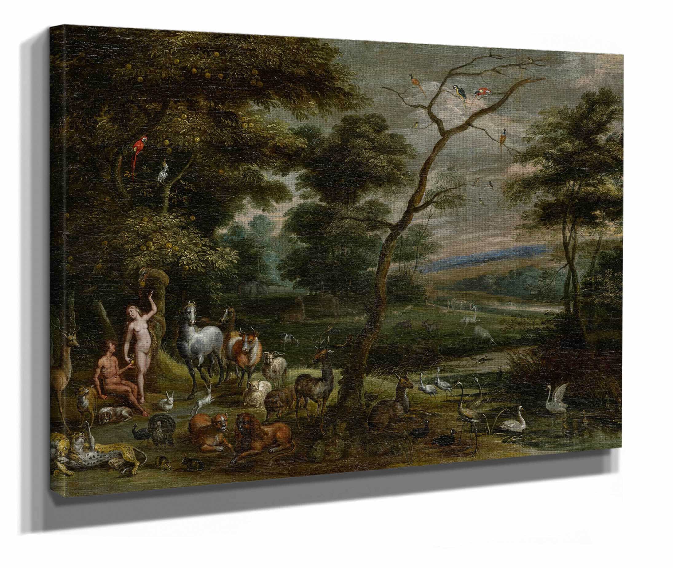 Adam And Eve In Paradise by Jan Brueghel The Elder