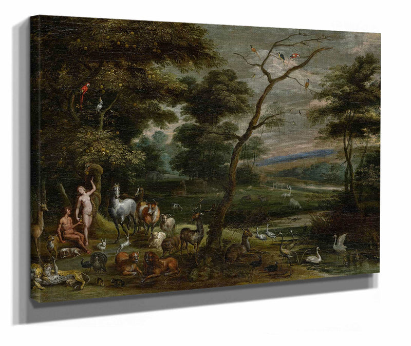 Adam And Eve In Paradise by Jan Brueghel The Elder