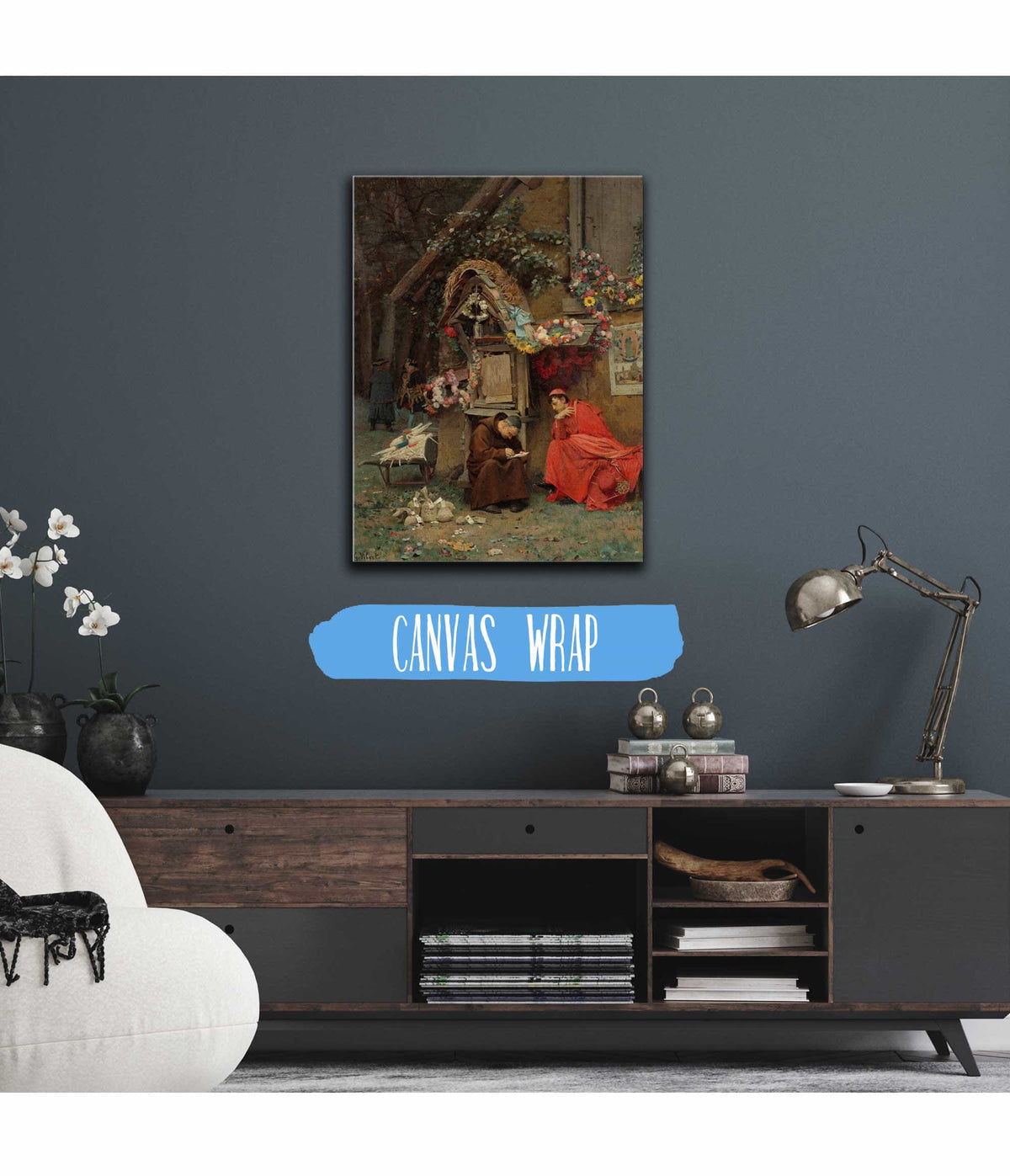 Adding Up The Donations by Jehan Georges Vibert