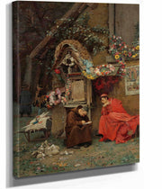 Adding Up The Donations by Jehan Georges Vibert