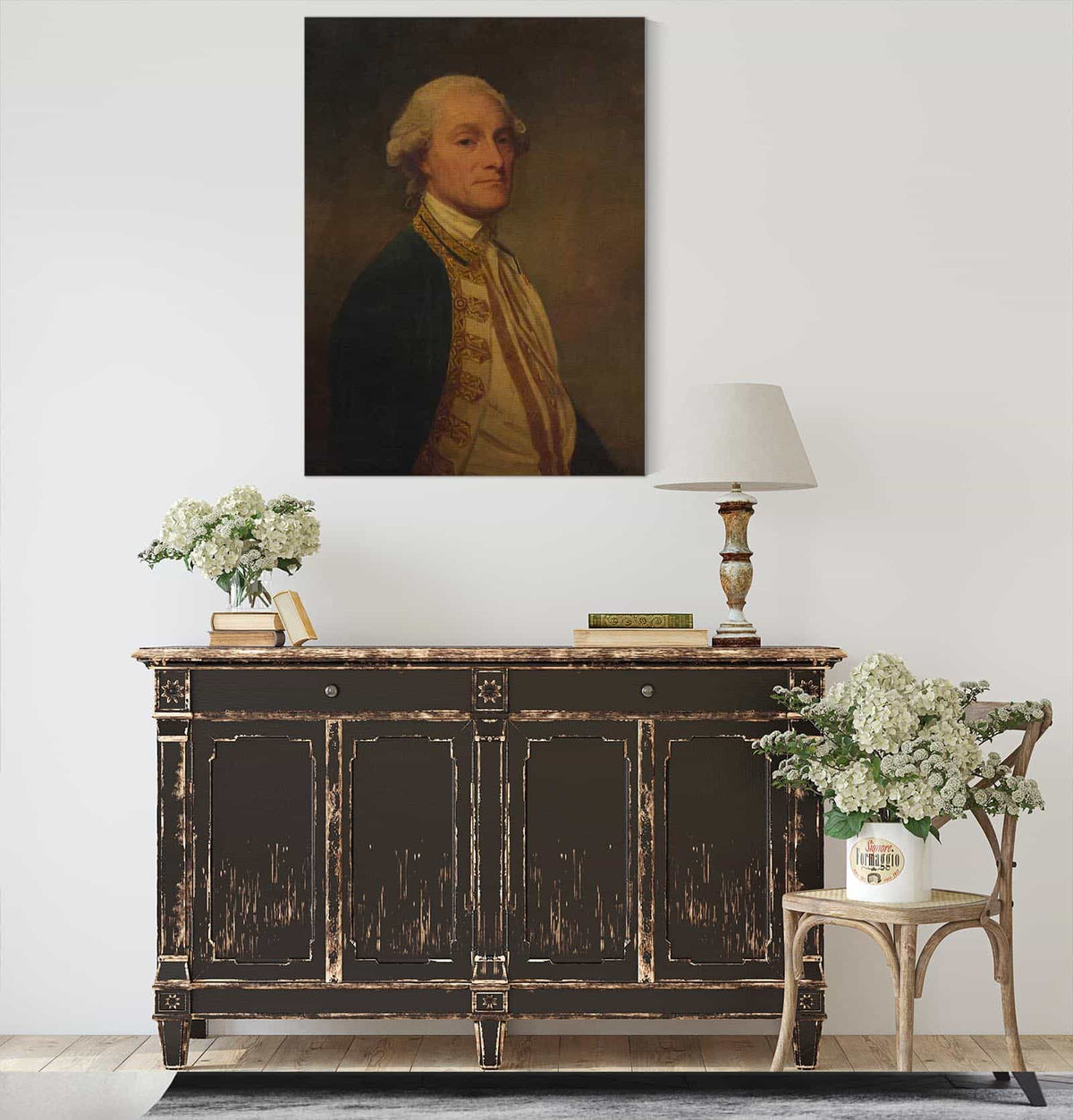 Admiral Sir Chaloner Ogle   by George Romney