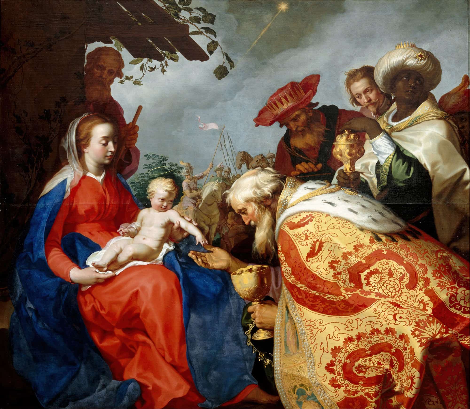 Adoration Of The Magi by Abraham Bloemaert