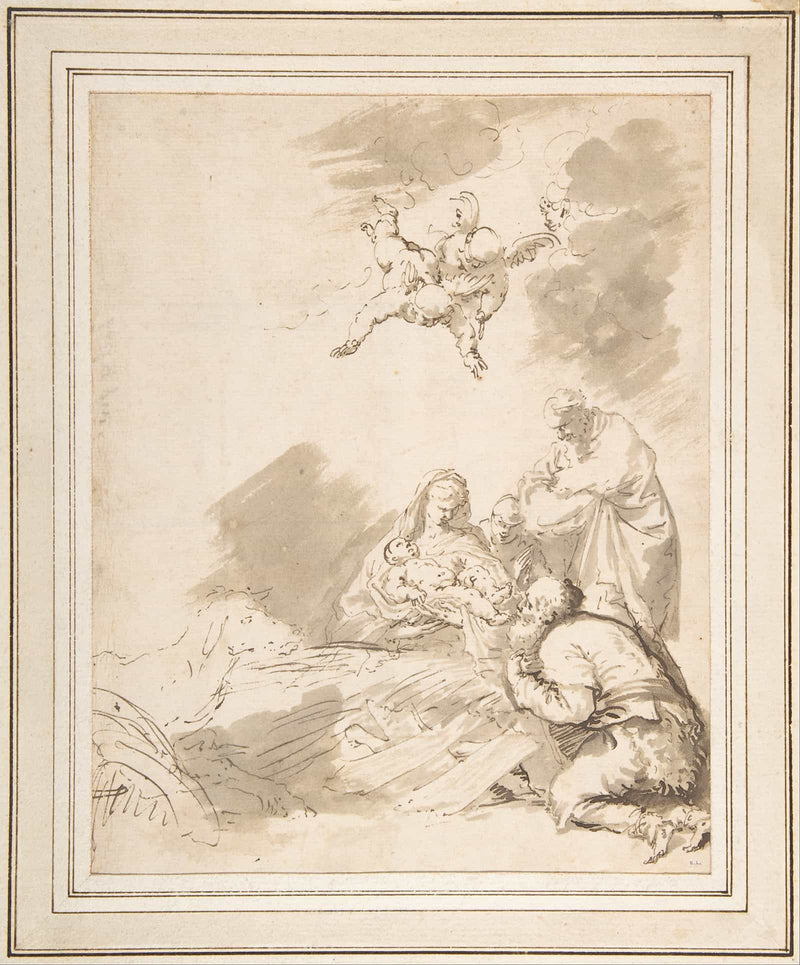 Adoration Of The Shepherds   by Jusepe De Ribera