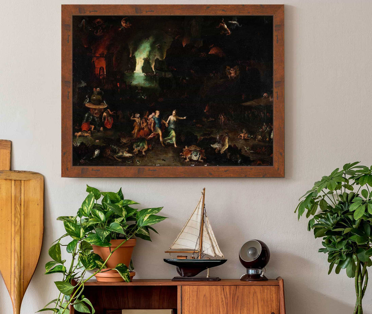 Aeneas And The Cumaean Sibyl In The Underworld by Jan Brueghel The Elder