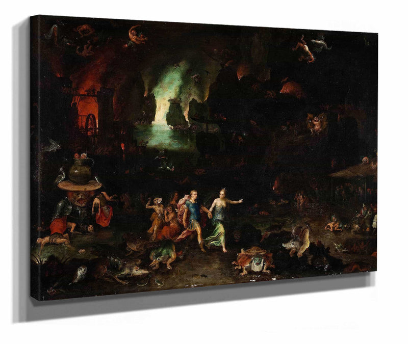 Aeneas And The Cumaean Sibyl In The Underworld by Jan Brueghel The Elder