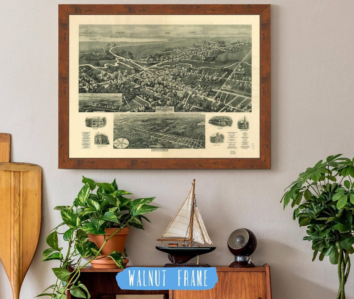 Aero View Of Absecon New Jersey 1924 State of New Jersey