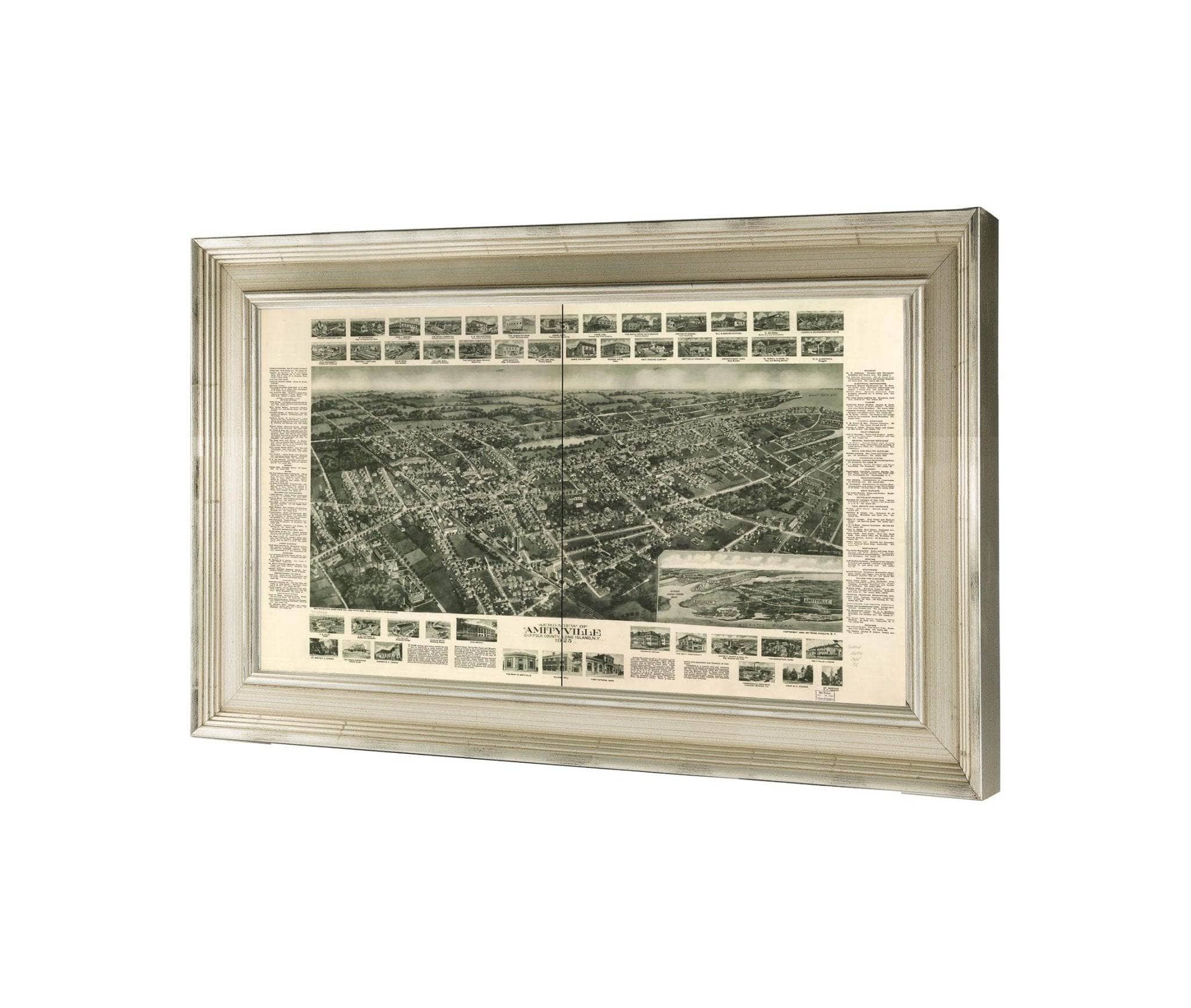 Aero View Of Amityville Suffolk County Long Island Ny 1925  State Of New York
