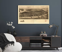 Aero View Of Atlantic City New Jersey 1909  State Of New Jersey