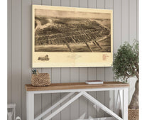 Aero View Of Atlantic City New Jersey 1909  State Of New Jersey