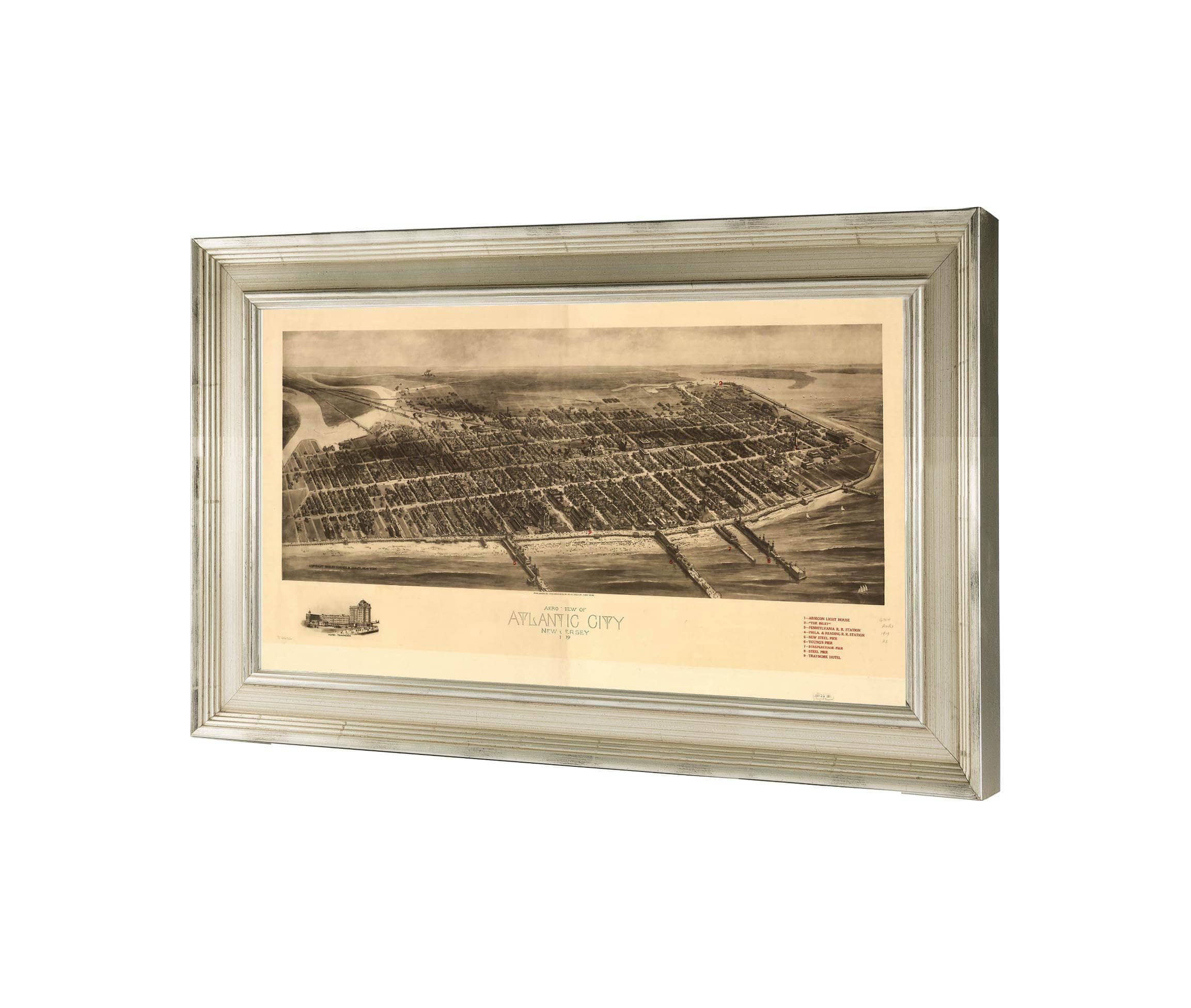 Aero View Of Atlantic City New Jersey 1909  State Of New Jersey