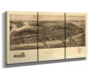 Aero View Of Atlantic City New Jersey 1909  State Of New Jersey