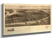Aero View Of Atlantic City New Jersey 1909  State Of New Jersey