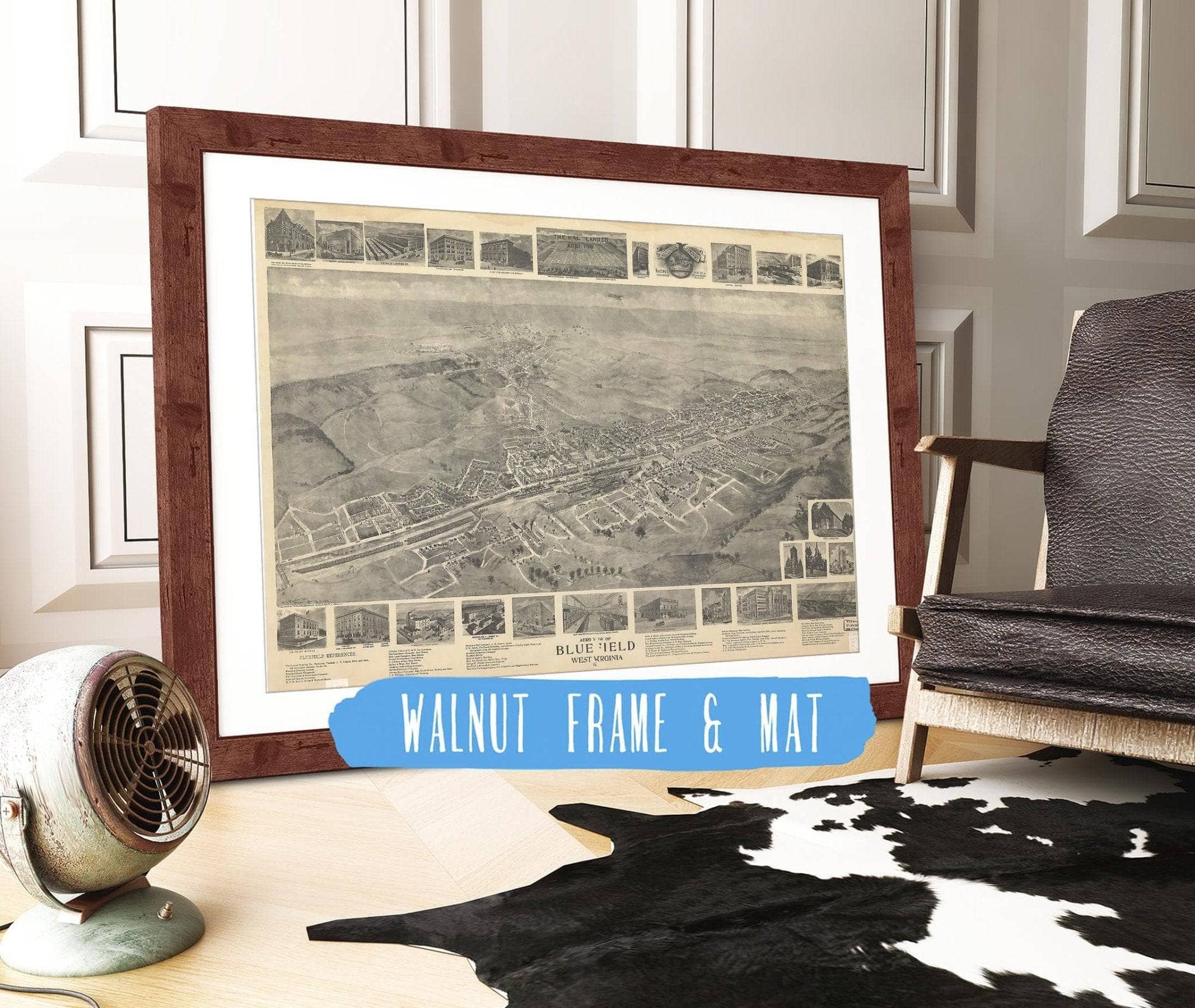 Aero View Of Bluefield West Virginia 1911 State of West Virginia
