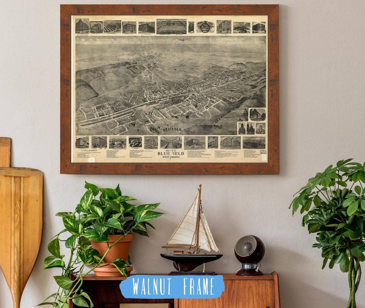 Aero View Of Bluefield West Virginia 1911 State of West Virginia