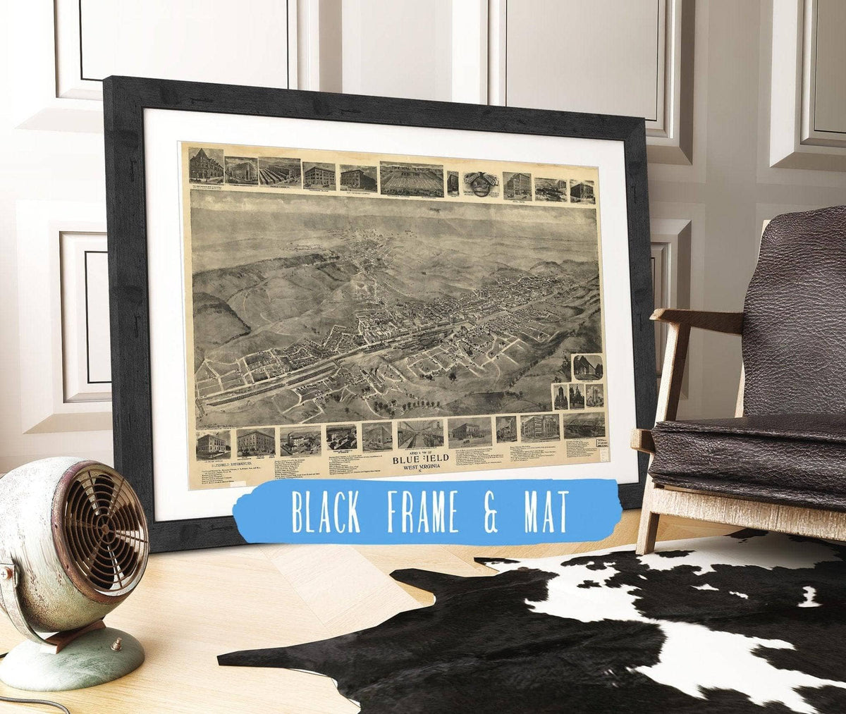 Aero View Of Bluefield West Virginia 1911 State of West Virginia