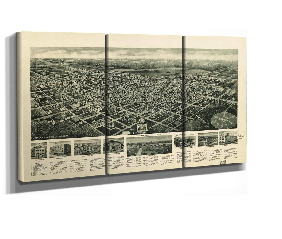 Aero View Of Egg Harbor City New Jersey  State Of New Jersey