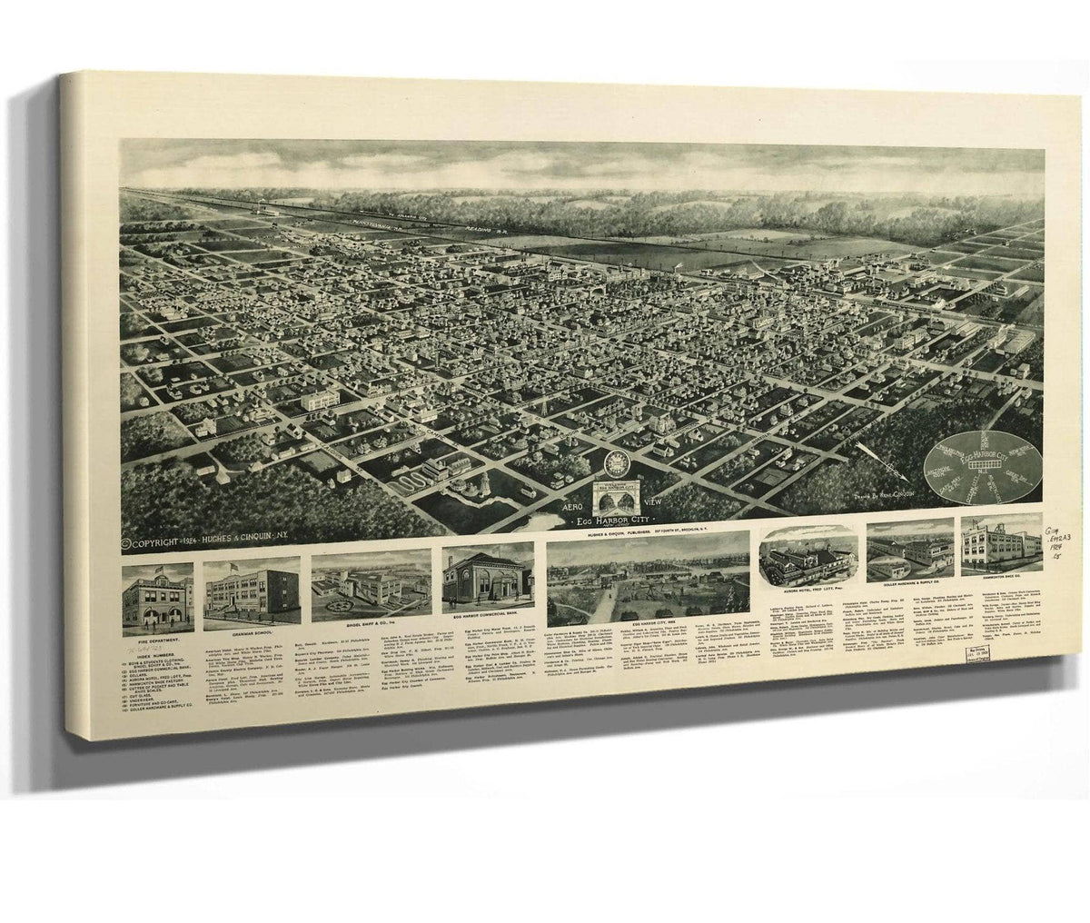 Aero View Of Egg Harbor City New Jersey  State Of New Jersey