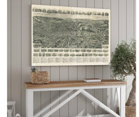 Aero View Of Fitchburg Massachusetts 1915  State Of Massachusetts