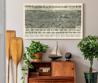 Aero View Of Fitchburg Massachusetts 1915  State Of Massachusetts