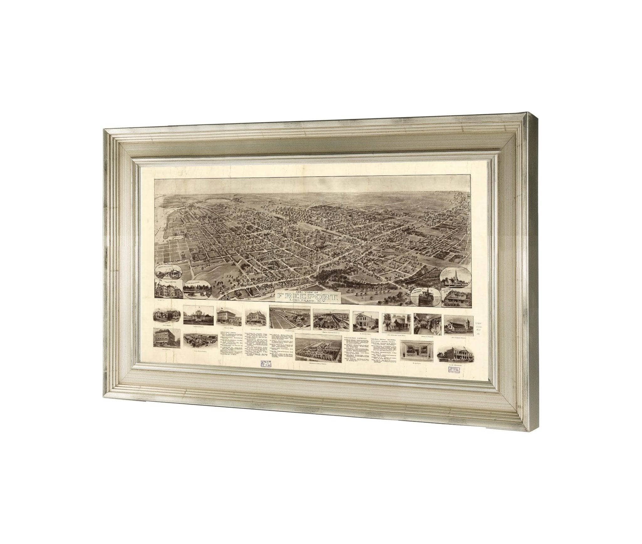 Aero View Of Freeport Long Island Ny 1909  State Of New York