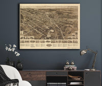 Aero View Of Goshen New York 1922 State of New York