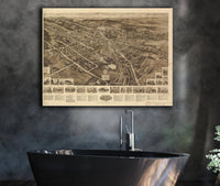 Aero View Of Goshen New York 1922 State of New York