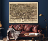 Aero View Of Goshen New York 1922 State of New York