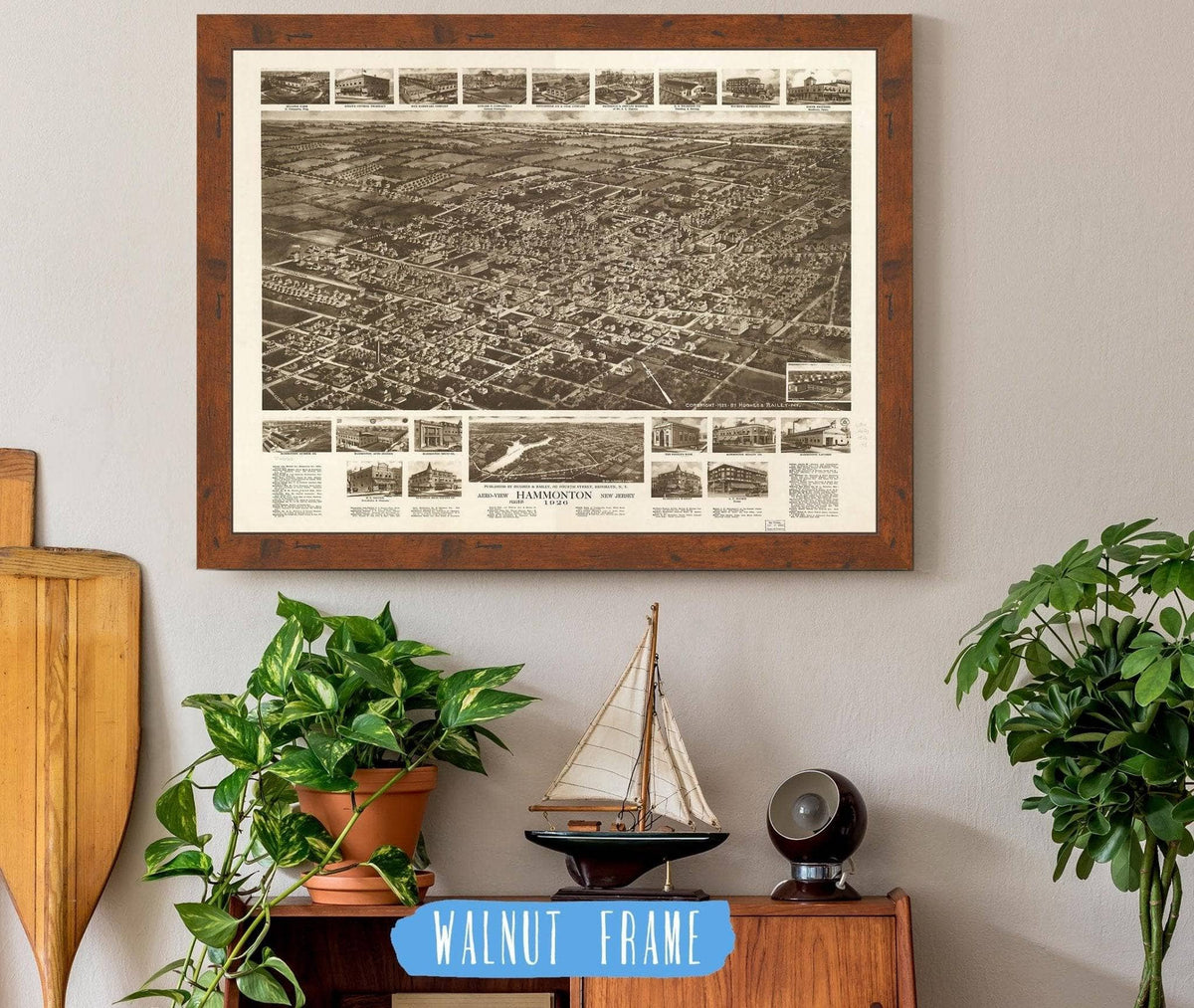 Aero View Of Hammonton New Jersey 1926 State of New Jersey