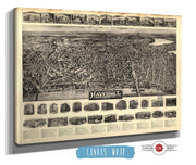 Aero View Of Haverhill Massachusetts 1914 State of Massachusetts