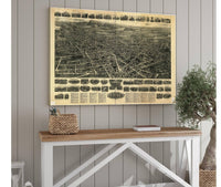 Aero View Of Meriden Connecticut 1918  State Of Connecticut