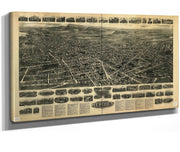 Aero View Of Meriden Connecticut 1918  State Of Connecticut