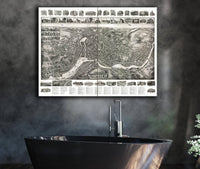 Aero View Of Norwich Connecticut 1912 State of Connecticut