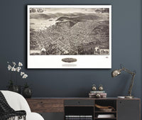 Aero View Of Peekskill New York 1911 State of New York