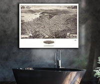 Aero View Of Peekskill New York 1911 State of New York