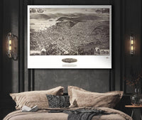 Aero View Of Peekskill New York 1911 State of New York