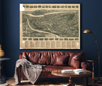 Aero View Of Port Jervis New York 1920 State of New York