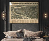 Aero View Of Port Jervis New York 1920 State of New York