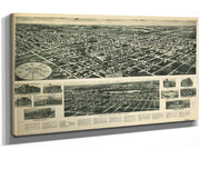 Aero View Of Valley Stream Long Island 1924  State Of New York