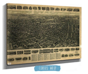 Aero View Of Waterbury Connecticut 1917 State of Connecticut