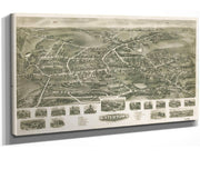 Aero View Of Watertown Connecticut 1918  State Of Connecticut