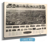 Aero View Of Willimantic Connecticut 1909 State of Connecticut