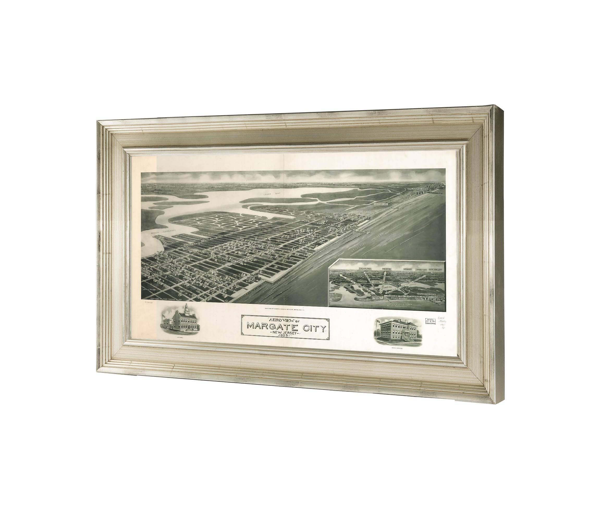 Aeroview Of Margate City New Jersey 1925  State Of New Jersey