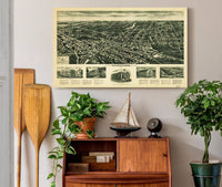 Aeroview Of Westwood New Jersey 1924  State Of New Jersey