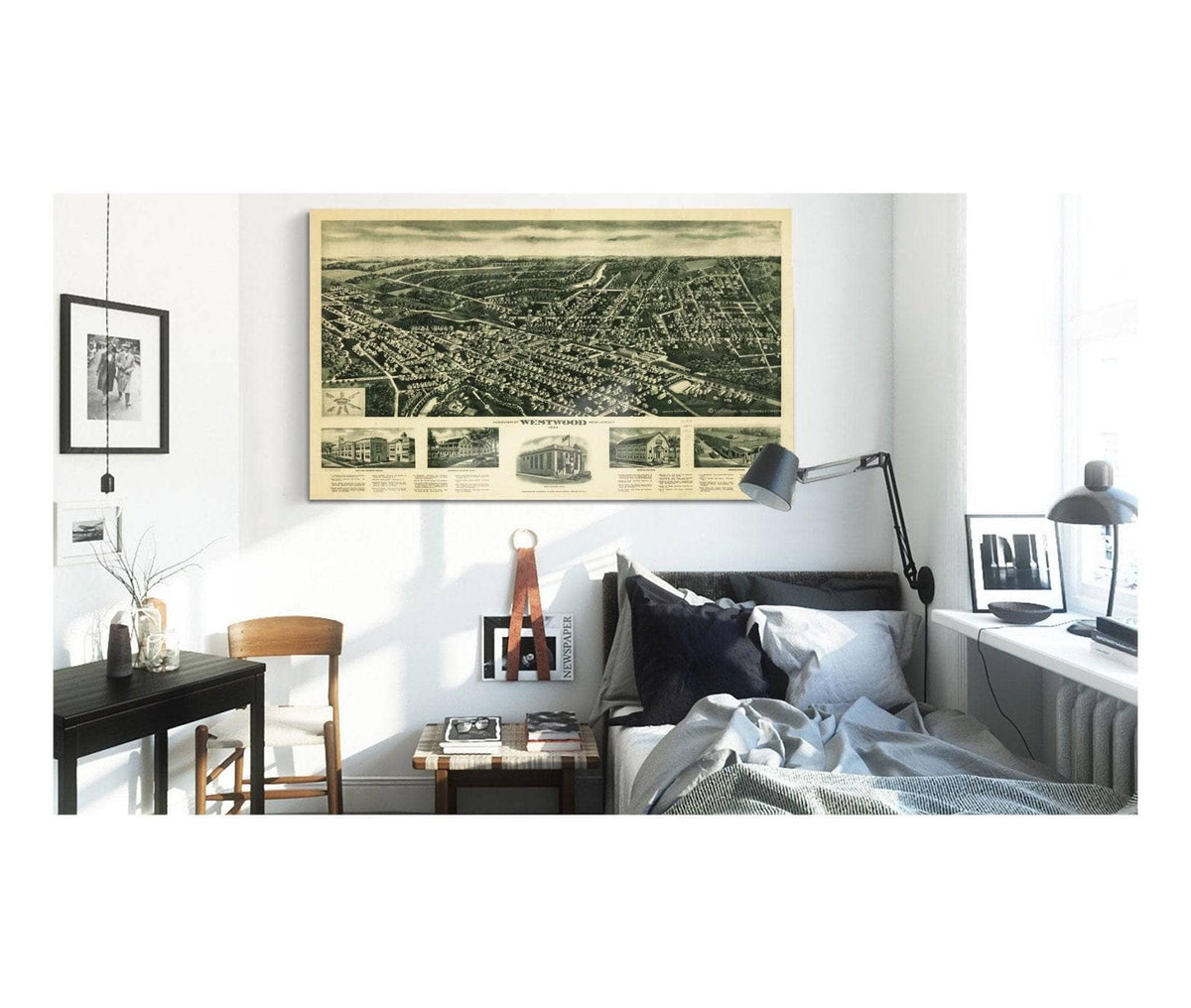 Aeroview Of Westwood New Jersey 1924  State Of New Jersey