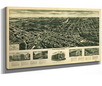 Aeroview Of Westwood New Jersey 1924  State Of New Jersey